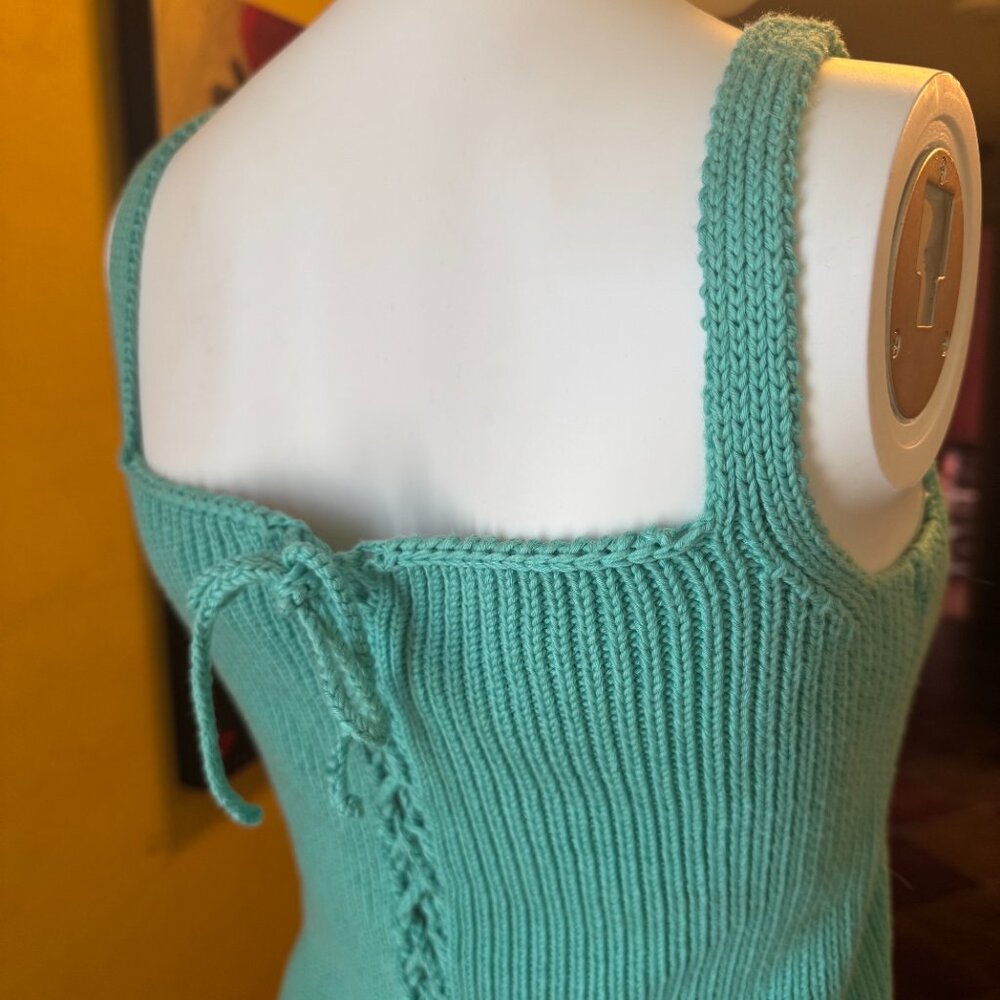 Vintage RALPH Ralph Lauren Lace‑Up Back Knit Tank – Size S – NWOT - Picture 5 of 7